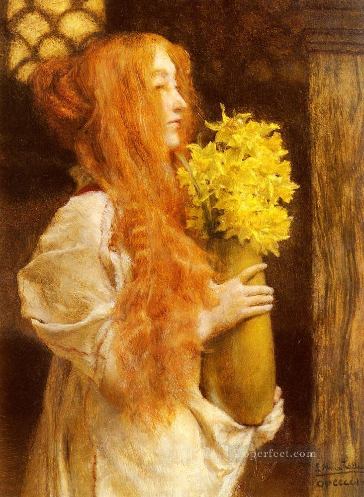 Spring Flowers Romantic Sir Lawrence Alma Tadema Oil Paintings